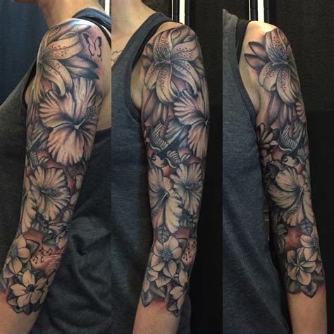 flower arm tattoos